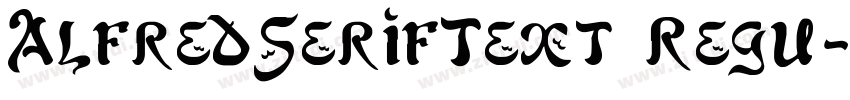 AlfredSerifText Regu字体转换